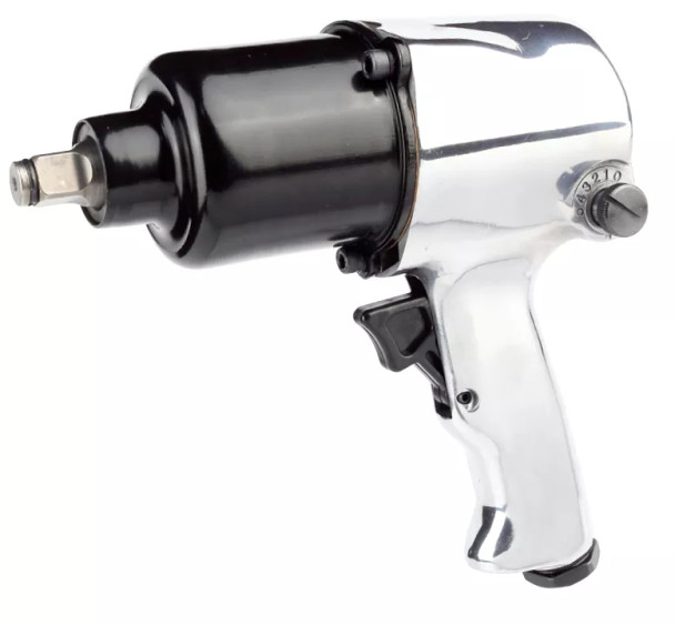 1/2 Adjustable Twin Hammer Air Impact Wrench with High Torque and Pressure-Feed Lubrication