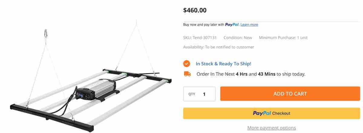 Grow Light from Tend Industrial