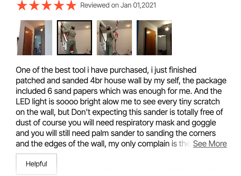 reviews of Vevor Drywall sander